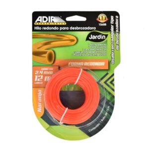 HILO PARA DESBROZADORA 2.4 MM 12M 10688 ADIR