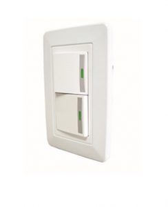 PLACA ARMADA CON 2 APAGADORES SENCILLOS AD-4403 ADIR