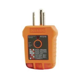 PROBADOR DE TOMACORRIENTES GFCI RT210 KLEIN TOOLS