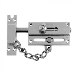 PASADOR CON CADENA DE SEGURIDAD CROMO SATINADO 48 PHILLIPS