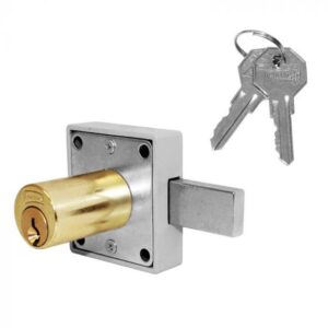 CERRADURA PARA MUEBLE LATON BRILLATE 36 MM 250 PHILLIPS