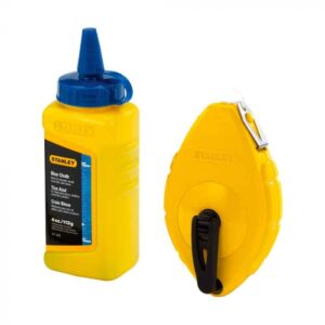 JUEGO DE TIRALÍNEAS 100 PIES TIZA AZUL 4 OZ 47-442 STANLEY