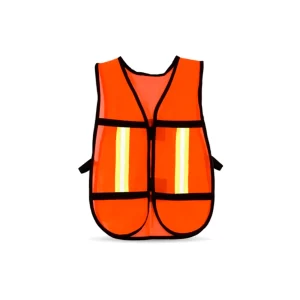 CHALECO DE MALLA ANARANJADO ALTA VISIBILIDAD CON REFLEJANTE T