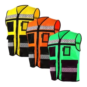 CHALECO RESCATISTA AMARILLO/ANARANJADO/VERDE,HIGH VISIBILITY ABIERTO JYRSA