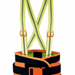 FAJA CON SOPORTE SACROLUMBAR DE MALLA ELASTICA CON TIRANTES HIGH VISIBILITY REFL