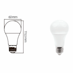 FOCO LED INTERIOR E27 10 WATTS DE POTENCIA TECNOLITE 10DA19LED65V
