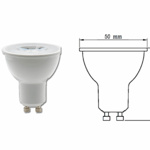 FOCO PAR20 LED 6W,LUZ SUAVE CALIDA,BASE E27,NO ATENUABLE TECNOLITE 6PAR20LED30MV25