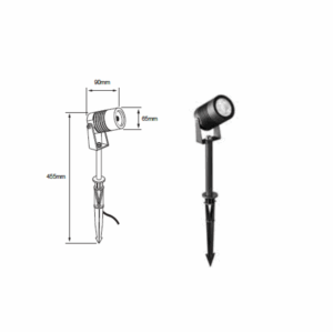 REFLECTORES DE LUZ CON BASE DE TUBO DIRIGIBLE DE 240 VOLTIOS DE LUZ LED DE 9 WATTS NO INCLUYE FOCO TECNOLITE LIESMA 09HLED752MV30N