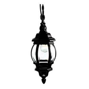 COLGANTE SIENA COLOR NEGRO FAROL DE FOCO,DE 26 WATTS DE POTENCIA TECNOLITE 7356/N