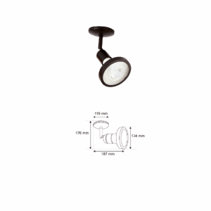 LAMPARA COLGANTE DE LUZ LED DE 240 VOLTIOS,BASE DE PORTA LAMPARA NEGRO CON CABLE,TECNOLITE 90YS400MVN