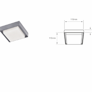 LAMPARA PLAFON LED SOBREPONER 15W,LUZ SUAVE CALIDA, IP54 PARA USO INTERIOR O EXTERIOR TECNOLITE 15PTLLED1131CV30G