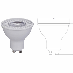 FOCO LED GU10 INTELIGENTE Y DE LUZ CCT ATENUABLE,TECNOLITE 5GU10LEDMV35TCW