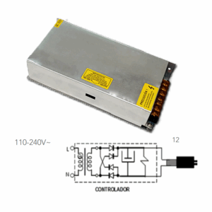 DRIVER DE CAJA ALUMINIO DE 150 WATTS TECNOLITE APP DRIVERLED-12V-150W-PR-S