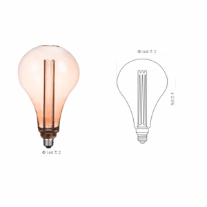 FOCO VINTAGE LED,FOCO,ATENUABLE,LUZ SUAVE CALIDA,BASE 27,TECNOLITE 3DA165LEDFC20VA