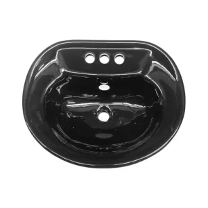 LAVABO AMERICAN SATNDARD SAVONA SIN CONTRA 10.2 0186-403-178 NEGRO