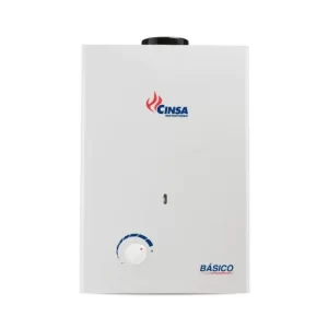 CALENTADOR PARA AGUA INSTANTANEO CINSA CIN-06 BASICO PARA GAS LP BLANCO