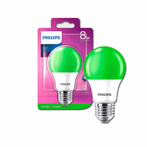 FOCO DE LUZ LED COLOR VERDE NO ATENUABLE DE 8 WATTS PHILLIPS