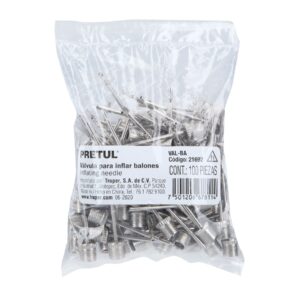 BOLSA CON 100 VALVULAS PARA INFLAR BALONES ,PRETUL 21692