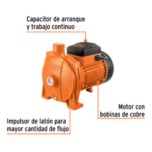 BOMBA CENTRIFUGA PARA AGUA MODELO EUROPEO,1-1/2 HP, TRUPER EXPERT 10075