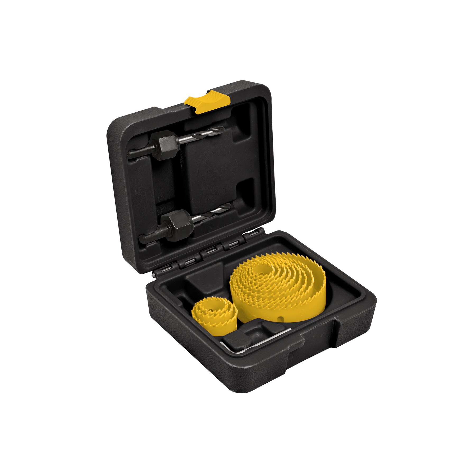 JUEGO DE 12 BROCASIERRA,2 MANDRILES Y LLAVE ALLEN,PRETUL 26037