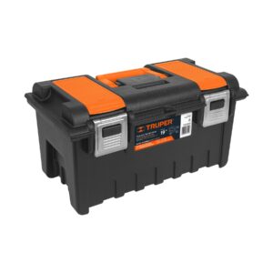 CAJA PARA HERRAMIENTA 19" CON COMPARTIMIENTOS Y BROCHES METALICOS TRUPER 11811