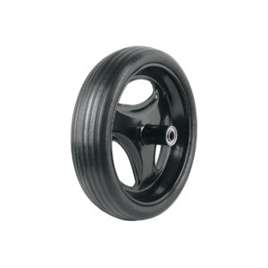 LLANTA COMPLETA HULE SOLIDO 13-1/2 INCLUYE EJE Y BALEROS TRUPER 11862